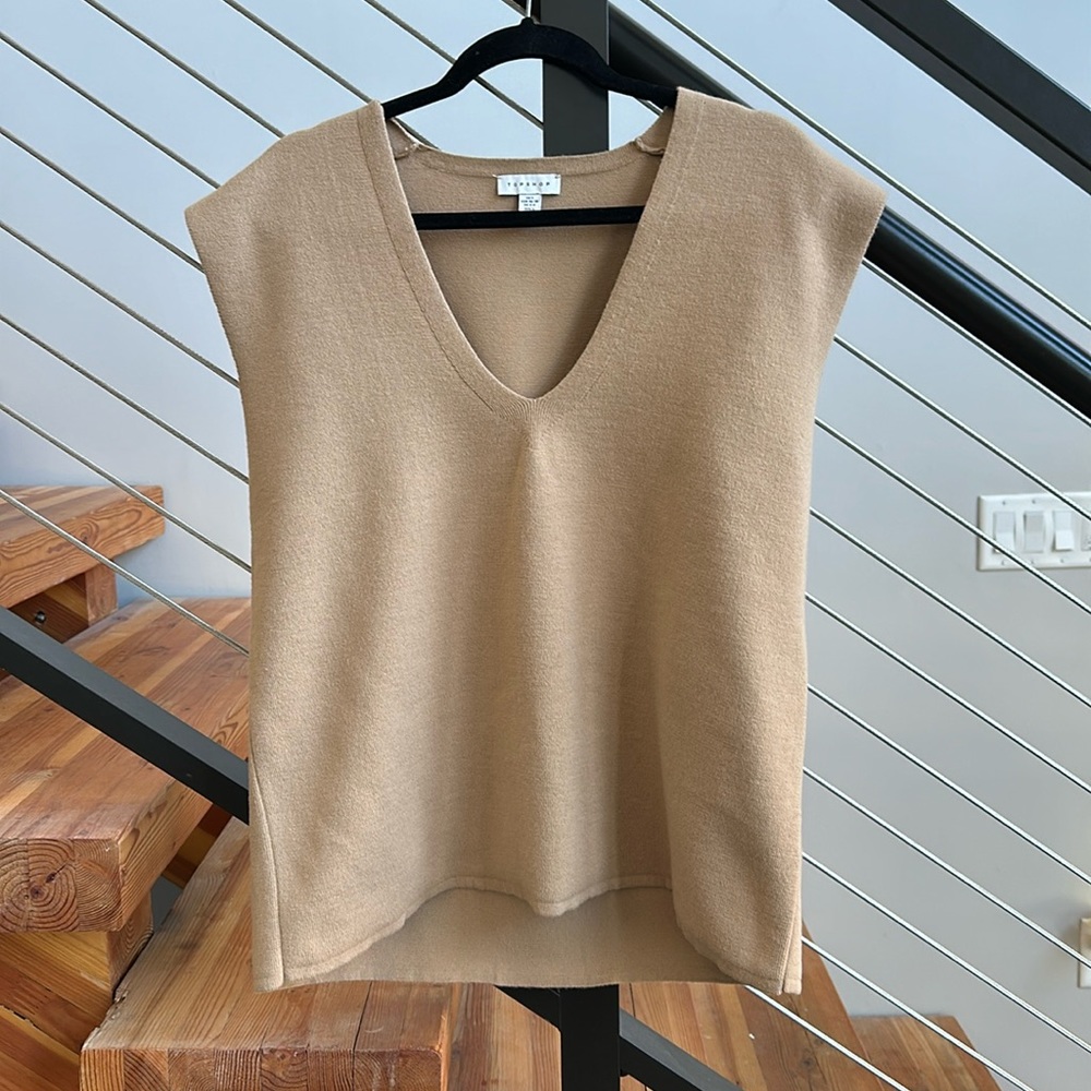 NWOT Topshop Oversized Sweater Vest